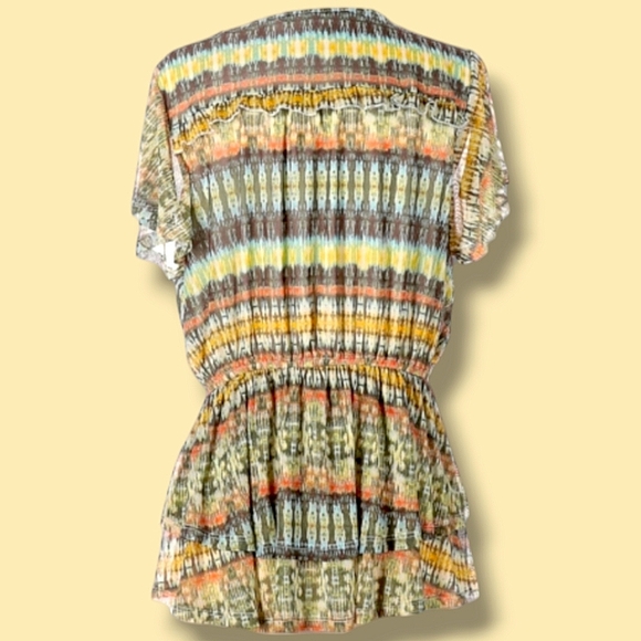 ☮️American Rag Boho Vibe Short Sleeve Top - Picture 3 of 7